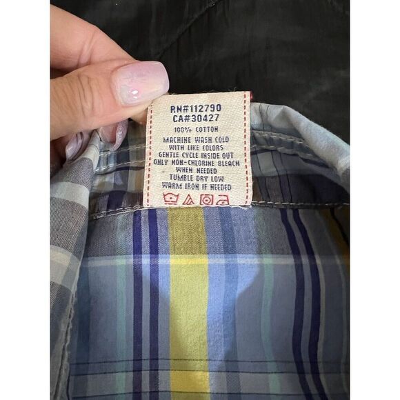 TRUE RELIGION Plaid Embroidered Western SNAP Button Down Long Sleeve S Cowboy - Picture 4 of 13